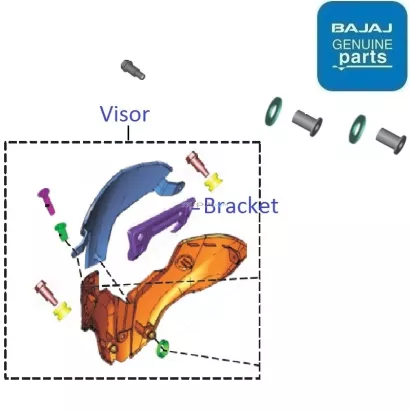 Pulsar 125 headlight hotsell visor price