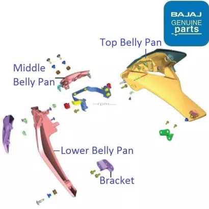Bajaj Pulsar N160 Dual ABS 2022 23 Belly Pan