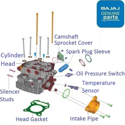 Bajaj pulsar 150 new arrivals engine head price