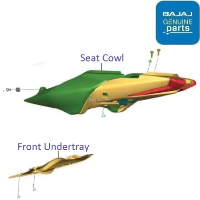 Bajaj Pulsar N160 (Dual ABS, 202223) Seat Cowl