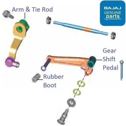 Pulsar 220 2025 gear lever price