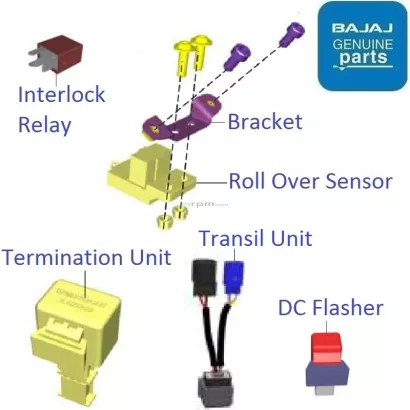 Pulsar 200 ns online radiator relay price