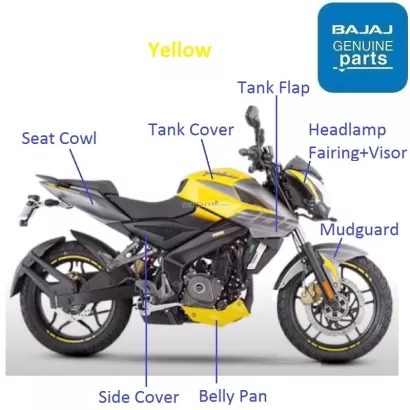 Ns 200 store bs6 yellow