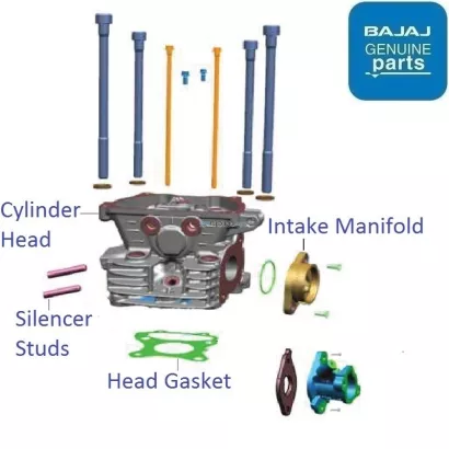 Bajaj Pulsar P150 Twin Disc 2022 23 Cylinder Head