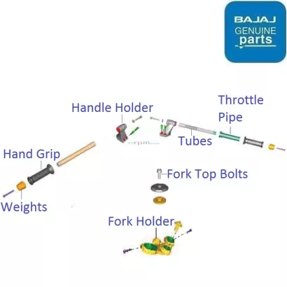 Pulsar 150 handle holder price sale
