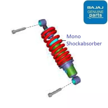 Bajaj Pulsar P150 Twin Disc 2022 23 Rear Shockabsorber