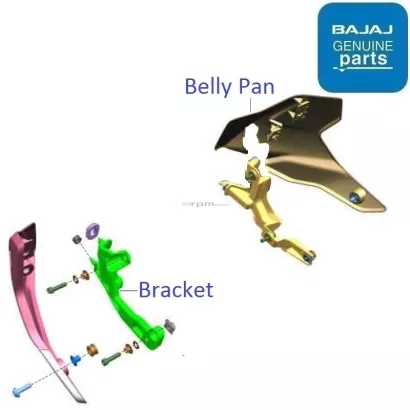 Pulsar 220 belly on sale pan