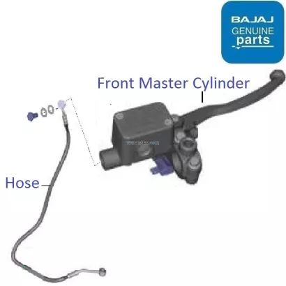 Bajaj Pulsar P150 Single Disc 2022 23 Front Brake Master Cylinder