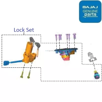 Pulsar 150 lock 2025 set