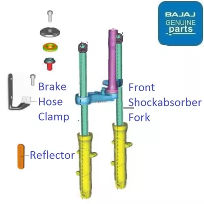 Pulsar rs 200 front fork price new arrivals