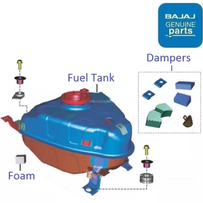 Bajaj Pulsar RS200 BS6 2021 2023 Petrol Tank