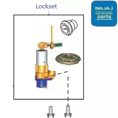 Pulsar rs 200 best sale lock set price