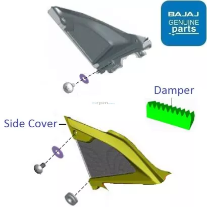 Pulsar 220 side cover price new arrivals
