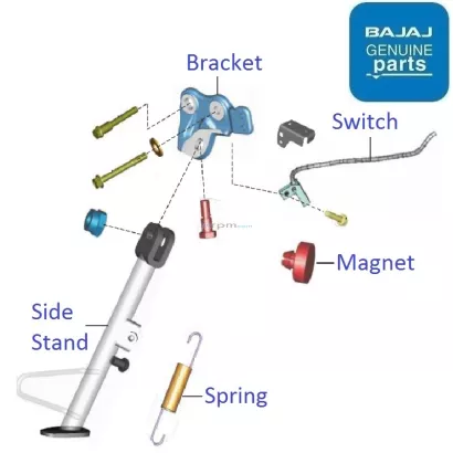 Bajaj Pulsar RS200 BS6 April Sept 2020 Side Stand