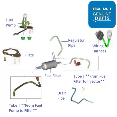 Pulsar rs 200 fuel clearance pump motor price