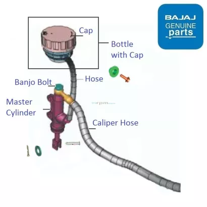 Pulsar 220 rear sales brake master cylinder price
