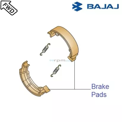 Bajaj avenger sales brake shoe price