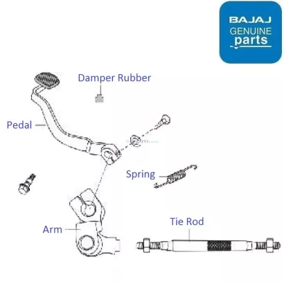 Pulsar 220 rear brake discount pedal price
