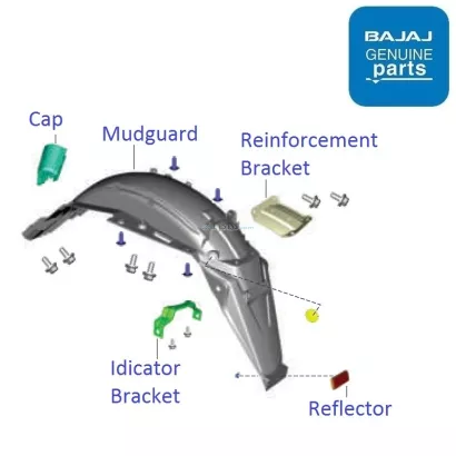Bajaj v15 mudguard price 2025