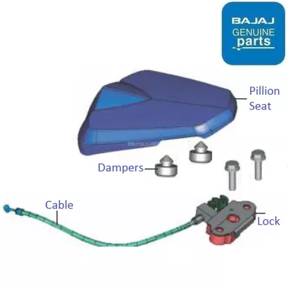 Pulsar 200 ns seat cover outlet