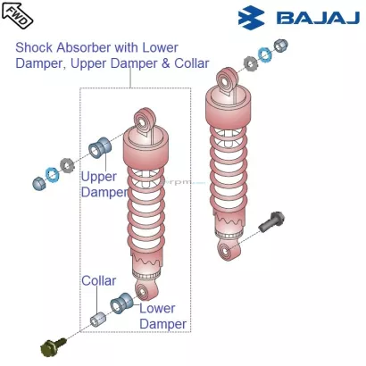 Pulsar 220 sales rear shocker price