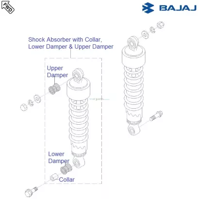 Bajaj avenger front shocker price store