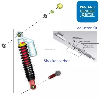 Pulsar 135 back shocker price online