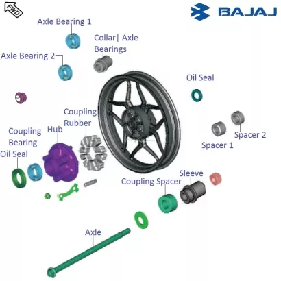 Pulsar 200 ns rear alloy cheap price