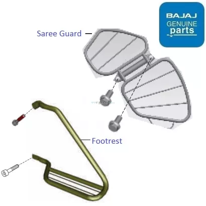 Pulsar 135 ls engine guard outlet