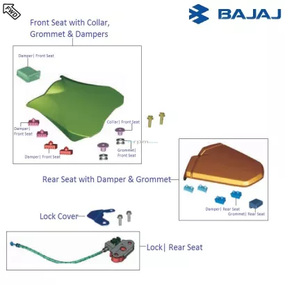 Bajaj Pulsar RS200 BS3 2015 16 Seat