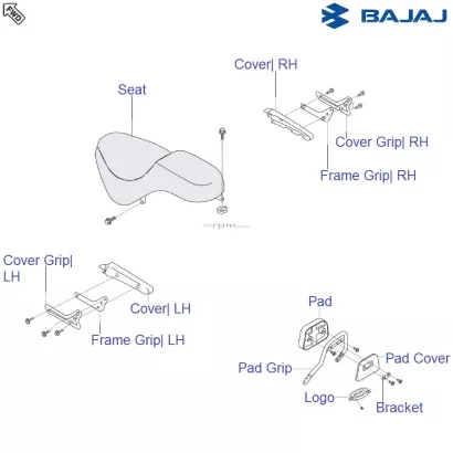 bajaj avenger 180 backrest