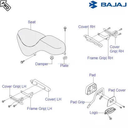 Bajaj avenger 220 cheap seat cover
