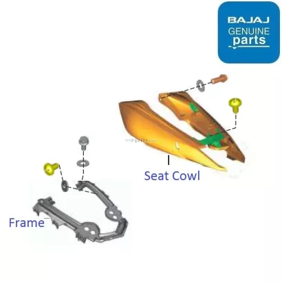 Bajaj pulsar 150 hot sale seat cowl price