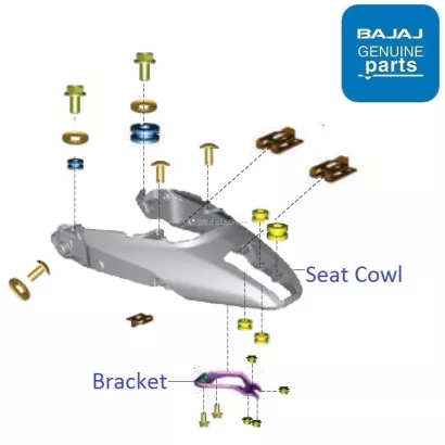 Bajaj v15 pillion seat new arrivals cover