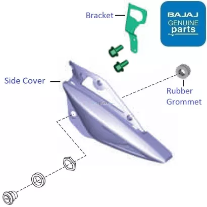 Pulsar 135 ls best sale side panel price