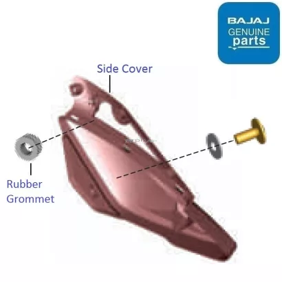 Bajaj pulsar 135 ls cheap side cover