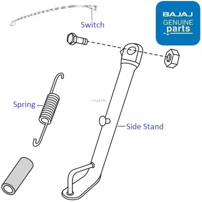 Pulsar 220 side top stand price