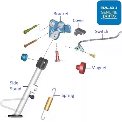 Bajaj Pulsar RS200 BS4 DTSi Side Stand