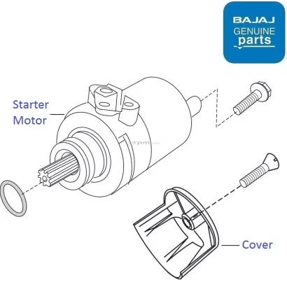 Pulsar 220 sales self motor price