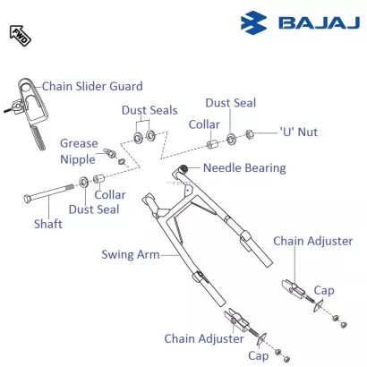 Bajaj Pulsar 220S DTSi: Swing Arm