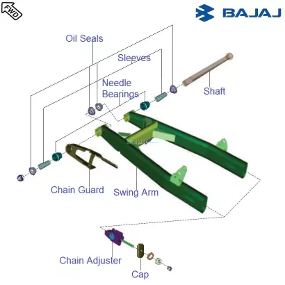 Pulsar 220 swing arm price hotsell