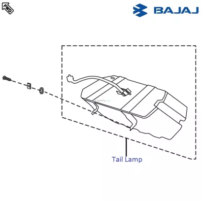 Pulsar 220 top tail light