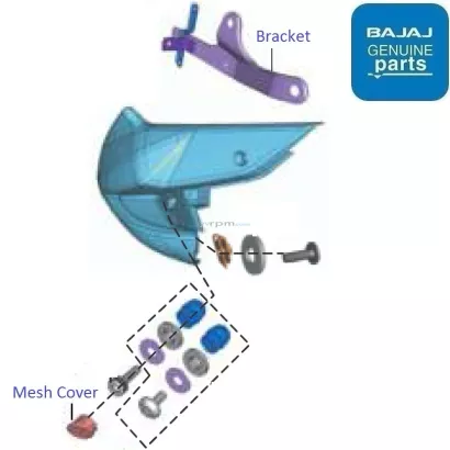 Pulsar 200 ns discount tank side cover price