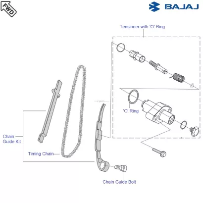Bajaj avenger 150 online timing chain price