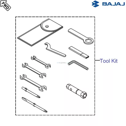 Bajaj pulsar tool kit store price