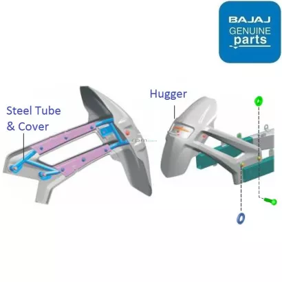 Bajaj Pulsar NS200 BS4 2017 19 Tyre Hugger