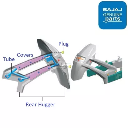 Pulsar 160 sales ns mudguard price