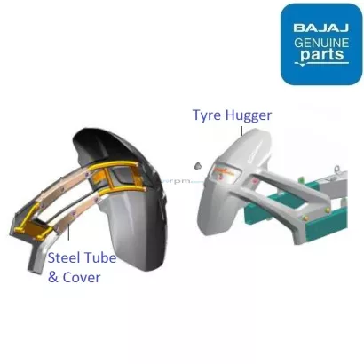 Pulsar 200 ns rear tyre clearance hugger price
