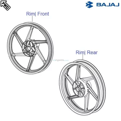 Pulsar 150 front wheel rim price deals