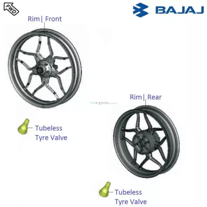 Bajaj Pulsar RS200 BS3 2015 16 Wheel Rim